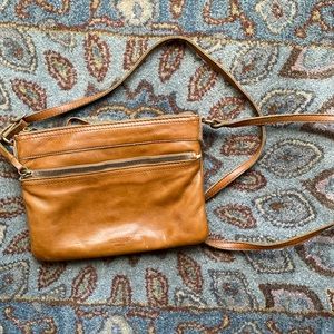 Leather crossbody purse